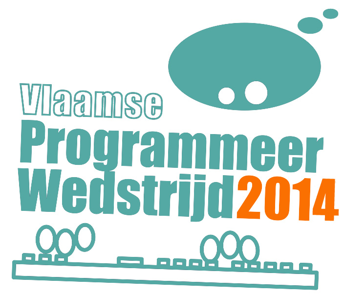 Logo Vlaamse programmeerwedstrijd editie 6 2014
